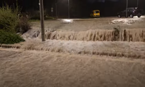 Potop u Istri, blatne bujice teku ulicama: DHMZ izdao posebno upozorenje