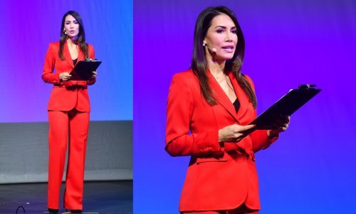 Upečatljivo izdanje: Zgodna HRT-ovka privlačila poglede u crvenom odijelu