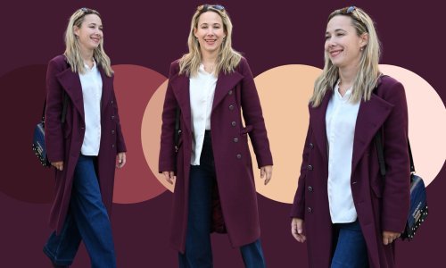 Marija Selak Raspudić u jednom od poželjnijih stajlinga sezone: Kaput u hit boji i traperice koje laskaju figuri