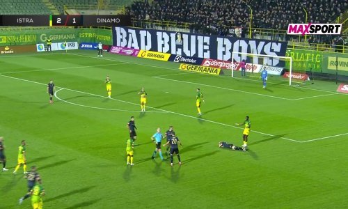 Pogledajte kako je Istra ostala s igračem manje protiv Dinama