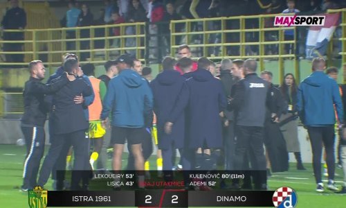 Kaos na kraju utakmice! Bjelica i klupa Istre se fizički sukobili