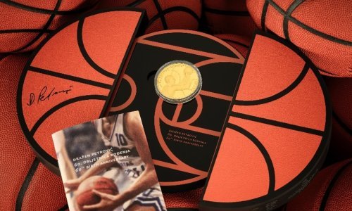 Zlatne i srebrne kovanice za šezdesetu obljetnicu rođenja Dražena Petrovića