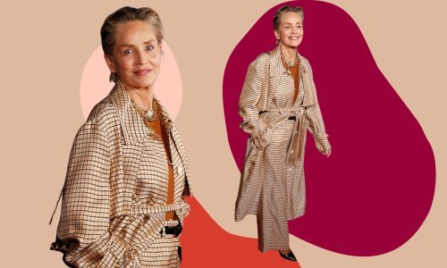 U kariranom uzorku od glave do pete: Sharon Stone zna kako privući pozornost