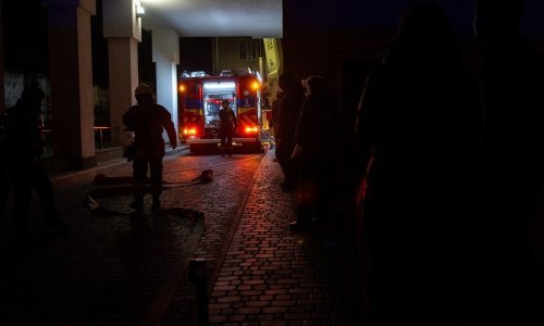 Kijevljani u skloništima, Rusi napadaju dronovima