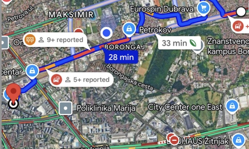 Gužva na istoku Zagreba, promet paraliziran; Još je nekoliko izvanrednih situacija na cestama