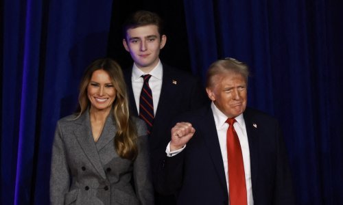 Barron Trump ne krije sreću - i njegov glas donio je pobjedu Donaldu Trumpu
