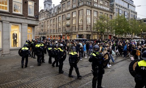 Propalestinski prosvjed u Amsterdamu: Privedeno više od 100 prosvjednika