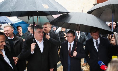 Prvi susret nakon svađanja: Milanović i Butković sreli su se u Škabrnji