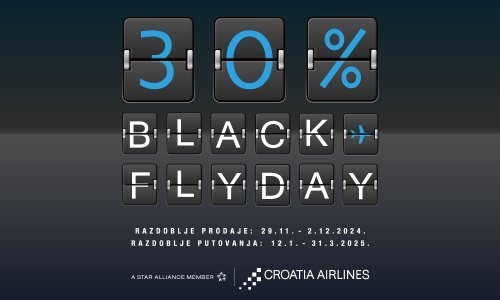 Black Friday s Croatia Airlinesom – savršena prilika za planiranje putovanja!