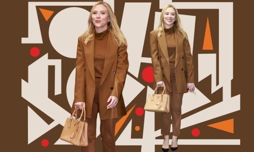 Elegantno odijelo i kultna torbica: Scarlett Johansson dominirala u hit boji jeseni