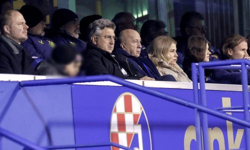 Premijer Andrej Plenković pratio Dinamo na Maksimiru