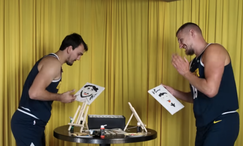 Jokić i Šarić naslikali jedan drugoga, Jokić umro od smijeha kad je vidio kako izgleda