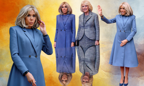 Oličenje francuskog chica: Brigitte Macron u laskavom kaputu usklađena s kraljicom Camillom