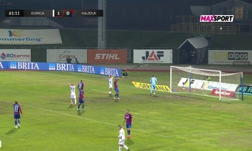 Pogledajte kakvu je šansu imala Gorica za dotući Hajduk; igrači se hvatali za glavu