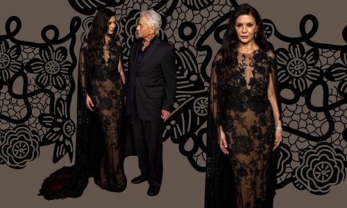Catherine Zeta-Jones servirala crnu raskoš pa opet očarala Michaela Douglasa