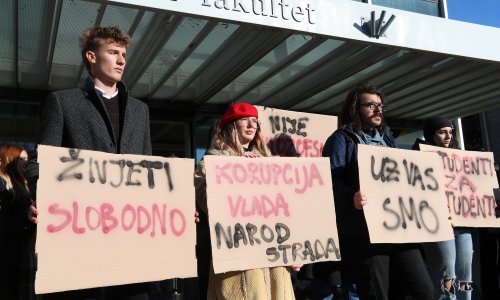 Riječki studenti solidarni s kolegama iz Beograda: 'To je podrška utjehe, jer se nasilje vidi i osjeti'