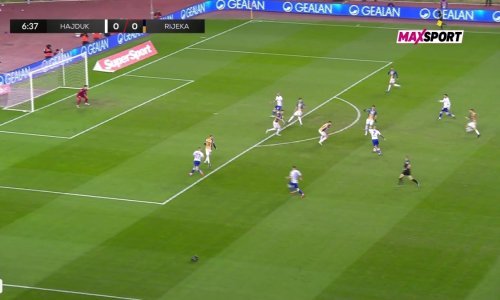 Hajduk je poveo protiv Rijeke jednim od naljepših golova sezone; pogledajte ovo remek-djelo