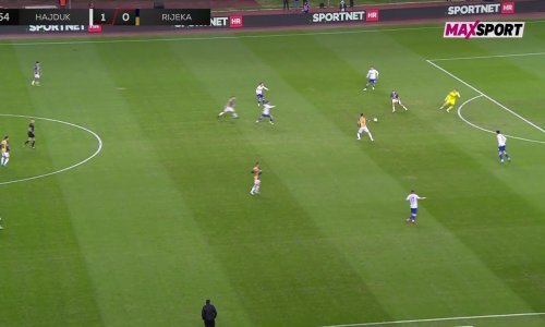 Rijeka izjednačila nevjerojatnom pogreškom Hajdukovog golmana; pogledajte pogodak
