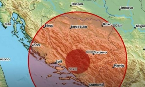 Potres u BiH: 'Dugo i jako je treslo'