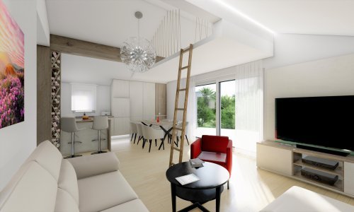 Zavirite u stan u potkrovlju na obali Jadrana: Neobična galerija i obilje svjetlosti