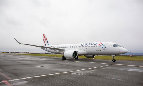 Drugi zrakoplov Airbus A220 Croatia Airlinesa stigao u Zagrebu