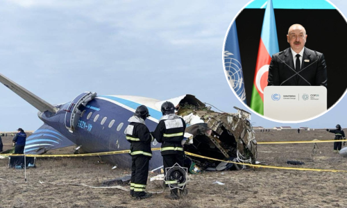 Azerbajdžanski predsjednik: 'Na srušeni zrakoplov pucano je iz Rusije'