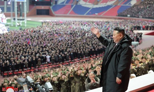 Ovako se 'slavilo' u Sjevernoj Koreji: Kad se Kim pojavio, publika je 'burno klicala'