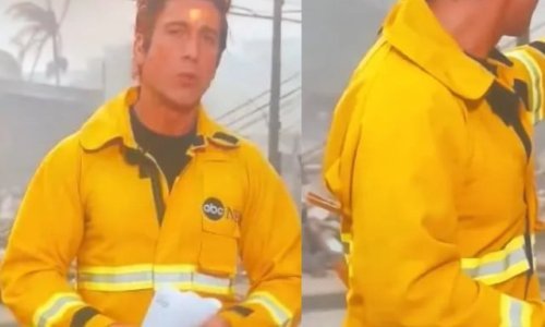 Kolege užasnuti zbog novinara koji je kvačicom za rublje istaknuo figuru tijekom izvještavanja s požarišta