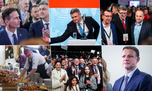 Od euforije do kiselih osmijeha: Što su fotografi snimili u stožerima pobjednika i gubitnika