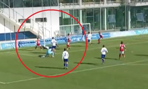 Pogledajte fantastičnu reakciju kojom je Diallo spasio gol Hajduka! Glavom je 'očistio' s gol-crte