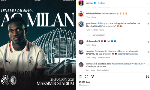 Kakav gaf Milana u najavi utakmice; Dinamov odgovor je brutalan...