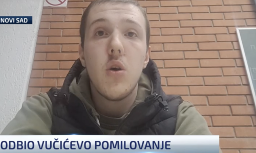 Srpski student odbio pomilovanje Vučića: Neću njegovu milostinju niti oprost