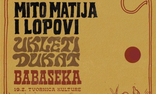 scenica! Radija Tvornice predstavlja pokladnu feštu Ples mrtvaca – U Malom pogonu sviraju Mito Matija i Lopovi, Ukleti Dukat te komičar Babaseka