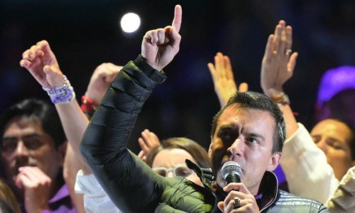 Na ekvadorskim predsjedničkim izborima očekuje se pobjeda Daniela Noboe