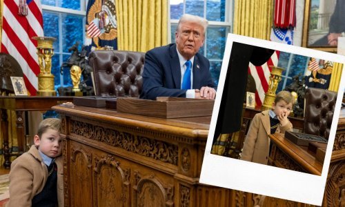 Svi govore o Muskovom sinu: Dječak kopao nos pa 'blago' ostavio na Trumpovom stolu