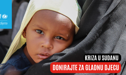 UNICEF Hrvatska pokrenuo kampanju za spas života izgladnjele djece Sudana