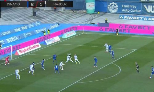 Pogledajte kako je Krovinović iskoristio velik propust Dinamove obrane i zabio za 2:2