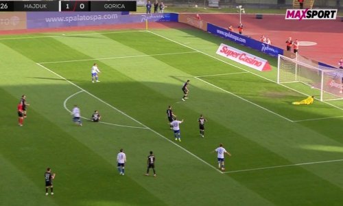 Hajduk davno nije zabio sretniji gol; pogledajte zašto je pripisan golmanu Gorice