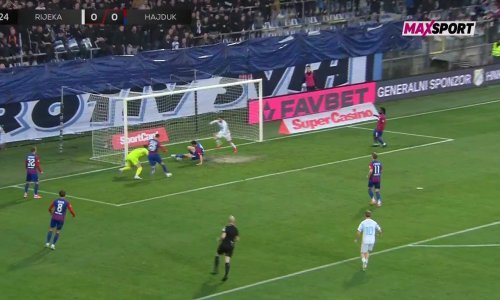 Kaos pred golom Hajduka! Pogledajte kako su Lučić i Prpić u zadnji trenutak spasili Splićane