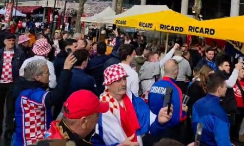 Hrvati luduju u Parizu, pogledajte atmosferu uoči utakmice