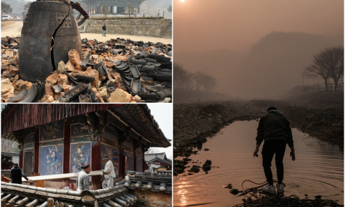 U golemim požarima u J. Koreji poginulo 26 osoba: Gore i drevni hramovi