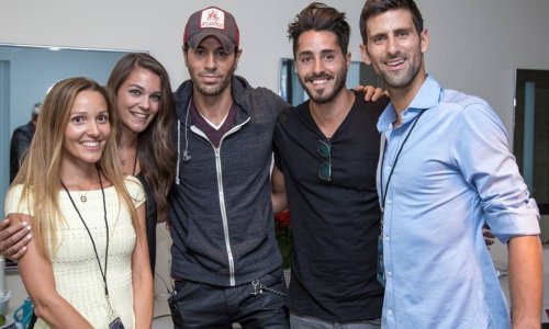 Enrique Iglesias oduševljen susretom s Novakom Đokovićem