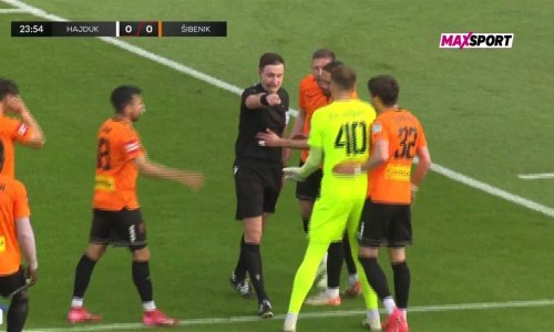 Čulina dosudio penal za Hajduk, igrači Šibenika poludjeli, a onda...; pogledajte što se dogodilo