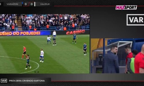 Poslušajte kako je Hajdukov komentator reagirao na crveni karton: Ovakvih duela ima 8 milijardi