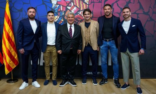 Predsjednik Barcelone Joan Laporta ugostio izbornika Zlatka Dalića