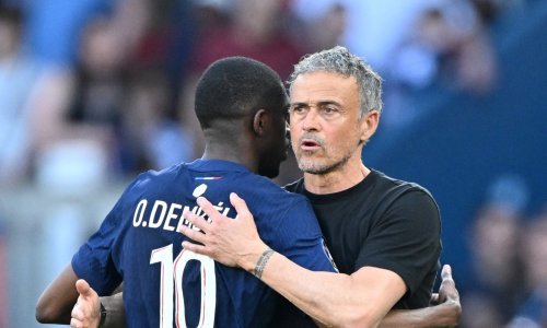 Ousmane Dembele i Luis Enrique PSG