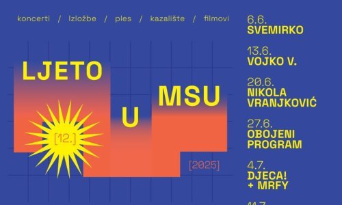 Dvanaesto izdanje Ljeta u MSU od 6. lipnja do 11. srpnja
