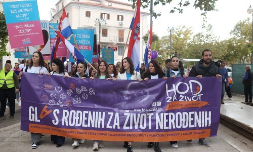'Hod za život' blokira centar Zagreba: Obustavlja se promet tramvaja