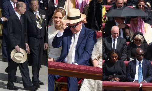 Neočekivani problem na Papinoj inauguraciji: Prinčevi sa šeširima, šeik ispod kišobrana...