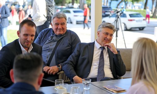 Plenković u Zadru podržao Erlića i Bilavera: Bili su sjajni u svome poslu